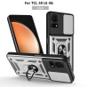 For TCL 50 LE Case With Slide Lens Cover 50SE 40SE 4G Ring Shockproof Stand Holder Phone Case