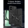 For Samsung Galaxy A07 4G Case With Slide Lens Cover Galaxy A06 Ring Shockproof Stand Holder Phone Case