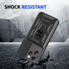 For Tecno Spark 40 Case With Slide Lens Cover Spark 30 Pro 30C Ring Shockproof Stand Holder Phone Case