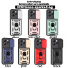 For Tecno Spark 40 Case With Slide Lens Cover Spark 30 Pro 30C Ring Shockproof Stand Holder Phone Case