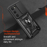 For Tecno Spark 40 Pro Case With Slide Lens Cover Spark40 30Pro 30C Ring Shockproof Stand Holder Phone Case