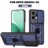 For Oppo Reno14 Case With Slide Lens Cover Reno13F 13Pro Ring Shockproof Stand Holder Phone Case