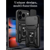 For Apple iPhone 17 Pro Case With Slide Lens Cover 17air plus 17 16ProMax 16Plus 16e Ring Shockproof Stand Holder Phone Case