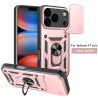 For Apple iPhone 17 Pro Case With Slide Lens Cover 17air plus 17 16ProMax 16Plus 16e Ring Shockproof Stand Holder Phone Case