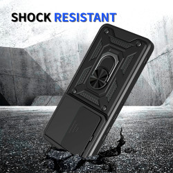 For Motorola Moto G86 Power Case With Slide Lens Cover Moto G85 G84 Ring Shockproof Stand Holder Phone Case