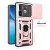 For vivo V60 Case With Slide Lens Cover V50 Lite V50 5G Ring Shockproof Stand Holder Phone Case