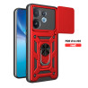 For vivo V60 Case With Slide Lens Cover V50 Lite V50 5G Ring Shockproof Stand Holder Phone Case