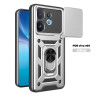 For vivo V60 Case With Slide Lens Cover V50 Lite V50 5G Ring Shockproof Stand Holder Phone Case