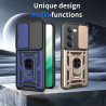 Case for Xiaomi Redmi 15 5G Slide Camera Protect Stand Phone Shell Funda for Redmi 15 4G 14C 4G Cover