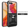 For Moto Razr 50 Ultra Case With Slide Lens Cover Rotating Ring Shockproof Stand Holder Phone Cases for Moto razr+ 2024