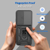 Case for Infinix Hot 60 4G Slide Camera Protect Stand Phone Shell Funda for Hot 50 Pro+ 4G 50i Cover