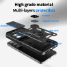 Case for Infinix Hot 60 4G Slide Camera Protect Stand Phone Shell Funda for Hot 50 Pro+ 4G 50i Cover