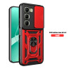 Case for Infinix Hot 60 4G Slide Camera Protect Stand Phone Shell Funda for Hot 50 Pro+ 4G 50i Cover