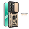 Case for Infinix Hot 60 4G Slide Camera Protect Stand Phone Shell Funda for Hot 50 Pro+ 4G 50i Cover