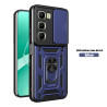 Case for Infinix Hot 60 4G Slide Camera Protect Stand Phone Shell Funda for Hot 50 Pro+ 4G 50i Cover