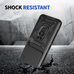 For Nothing Phone 3 Case With Slide Lens Cover Phone 3aPro 3a 2a Ring Shockproof Stand Holder Phone Case