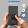 For Nothing Phone 3 Case With Slide Lens Cover Phone 3aPro 3a 2a Ring Shockproof Stand Holder Phone Case