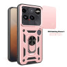 For Nothing Phone 3 Case With Slide Lens Cover Phone 3aPro 3a 2a Ring Shockproof Stand Holder Phone Case