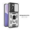 For Oppo Reno14 F Case With Slide Lens Cover Phone Reno13 F 13Pro 5G Ring Shockproof Stand Holder Phone Case