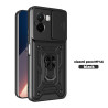 For Xiaomi Poco M7 4G Case With Slide Lens Cover Phone Poco M7pro 5G M6Pro 4G Ring Shockproof Stand Holder Phone Case