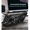 For Apple iPhone 17 Case With Slide Lens Cover Phone iPhone 17ProMax 16ProMax 16e 16plus Ring Shockproof Stand Holder Phone Case