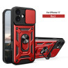 For Apple iPhone 17 Case With Slide Lens Cover Phone iPhone 17ProMax 16ProMax 16e 16plus Ring Shockproof Stand Holder Phone Case