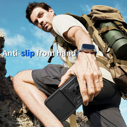 Case for Tecno Spark 40C Slide Camera Protect Stand Phone Shell Funda for spark 40pro 30Pro 30C 4G Cover