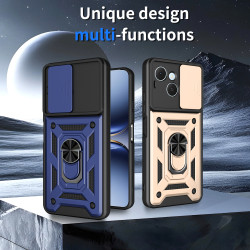 Case for Tecno Spark 40C Slide Camera Protect Stand Phone Shell Funda for spark 40pro 30Pro 30C 4G Cover