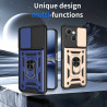 Case for Tecno Spark 40C Slide Camera Protect Stand Phone Shell Funda for spark 40pro 30Pro 30C 4G Cover