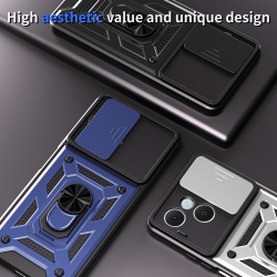 Case for Tecno Spark 40C Slide Camera Protect Stand Phone Shell Funda for spark 40pro 30Pro 30C 4G Cover