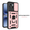 Case for Tecno Spark 40C Slide Camera Protect Stand Phone Shell Funda for spark 40pro 30Pro 30C 4G Cover