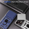 Case for ZTE Blade A35E 5G Slide Camera Protect Stand Phone Shell Funda for Blade A35 4G Cover