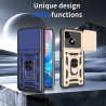 Case for ZTE Blade A35E 5G Slide Camera Protect Stand Phone Shell Funda for Blade A35 4G Cover
