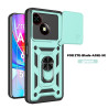 Case for ZTE Blade A35E 5G Slide Camera Protect Stand Phone Shell Funda for Blade A35 4G Cover