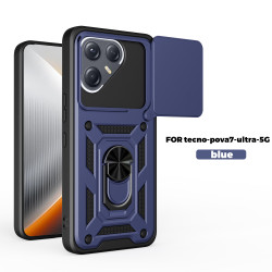 Case for Tecno Pova 7 Ultra Slide Camera Protect Stand Phone Shell Funda for Pova 7pro  6Neo 6Pro Cover