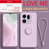 Case for Oppo Find X9 Pro Finger Ring Stand Holder Slicone Cover for Find X8Ultra X8s+ Solid Color Lens Protection Soft Funda