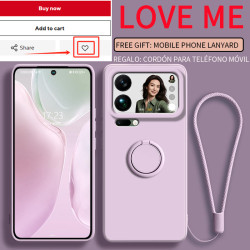 Case for Xiaomi 17 Pro Max Finger Ring Stand Holder Slicone Cover for 15 ultra 15 Pro Solid Color Lens Protection Soft Funda