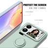 Case for Xiaomi 17 Pro Max Finger Ring Stand Holder Slicone Cover for 15 ultra 15 Pro Solid Color Lens Protection Soft Funda