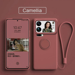 Case for Xiaomi 17 Pro Max Finger Ring Stand Holder Slicone Cover for 15 ultra 15 Pro Solid Color Lens Protection Soft Funda