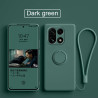Case for OnePlus 15 Finger Ring Stand Holder Slicone Cover for 1+13T Solid Color Lens Protection Soft Funda