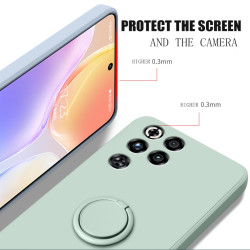 Case for ZTE nubia RedMagic 11 Pro 10Pro Finger Ring Stand Holder Slicone Cover for 9Pro+ Solid Color Lens Protection Soft Funda