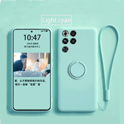 Case for ZTE nubia RedMagic 11 Pro 10Pro Finger Ring Stand Holder Slicone Cover for 9Pro+ Solid Color Lens Protection Soft Funda