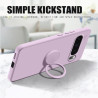 Case for Google Pixel 10 Pro 9 Pro XL 8a Finger Ring Stand Holder Slicone Cover for 10 Pro XL 10 9a 9 Pro 9  8 Pro 8 Solid Color Lens Protection Soft Funda