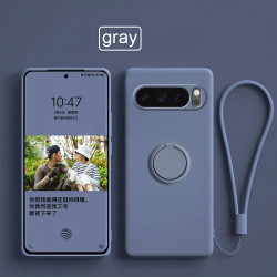 Case for Google Pixel 10 Pro 9 Pro XL 8a Finger Ring Stand Holder Slicone Cover for 10 Pro XL 10 9a 9 Pro 9  8 Pro 8 Solid Color Lens Protection Soft Funda