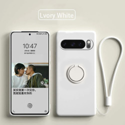 Case for Google Pixel 10 Pro 9 Pro XL 8a Finger Ring Stand Holder Slicone Cover for 10 Pro XL 10 9a 9 Pro 9  8 Pro 8 Solid Color Lens Protection Soft Funda