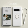 Case for Google Pixel 10 Pro 9 Pro XL 8a Finger Ring Stand Holder Slicone Cover for 10 Pro XL 10 9a 9 Pro 9  8 Pro 8 Solid Color Lens Protection Soft Funda