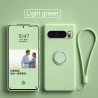 Case for Google Pixel 10 Pro 9 Pro XL 8a Finger Ring Stand Holder Slicone Cover for 10 Pro XL 10 9a 9 Pro 9  8 Pro 8 Solid Color Lens Protection Soft Funda