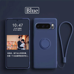Case for Google Pixel 10 Pro 9 Pro XL 8a Finger Ring Stand Holder Slicone Cover for 10 Pro XL 10 9a 9 Pro 9  8 Pro 8 Solid Color Lens Protection Soft Funda