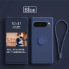 Case for Google Pixel 10 Pro 9 Pro XL 8a Finger Ring Stand Holder Slicone Cover for 10 Pro XL 10 9a 9 Pro 9  8 Pro 8 Solid Color Lens Protection Soft Funda