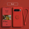 Case for Google Pixel 10 Pro 9 Pro XL 8a Finger Ring Stand Holder Slicone Cover for 10 Pro XL 10 9a 9 Pro 9  8 Pro 8 Solid Color Lens Protection Soft Funda
